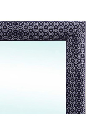 Espejo vertical negro Mod. Cardiff 150x40cm