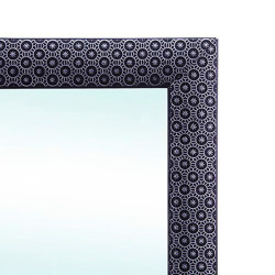 Espejo vertical negro Mod. Cardiff 150x40cm
