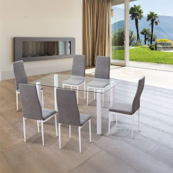 Mesa fija de cristal Mod. Yuri