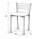 Juego de 4 taburetes cocina Mod. 10