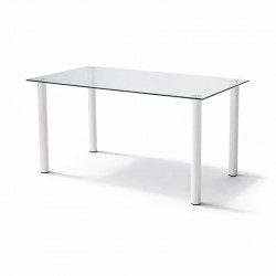 Juego de comedor completo Mod. Yuri blanco