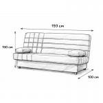 Sofá cama clic clac Mod. Terra 3 plazas