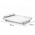 Sofá cama clic clac Mod. Terra 3 plazas