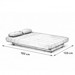 Sofá cama clic clac Mod. Terra 3 plazas
