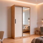 Armario 2 puertas correderas con espejo Mod. Inova
