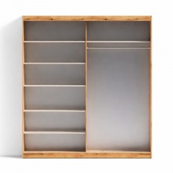 Armario 2 puertas correderas con espejo Mod. Inova