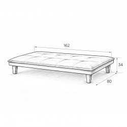 Sofá cama clic clac Futón 2 plazas