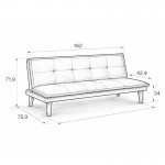 Sofá cama clic clac Futón 2 plazas