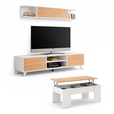 Mueble TV completo Mod. Soto con mesa elevable