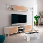 Mueble TV completo Mod. Soto con mesa elevable
