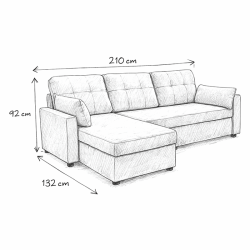 Chaiselongue reversible Mod. Abona