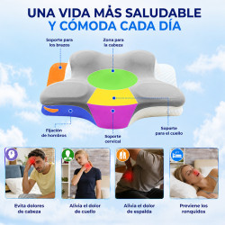 Almohada Butterfly ergonómica cervical con efecto frío 60x40cm