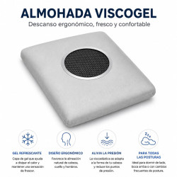 Almohada ViscoGel Premium con efecto frío 70x40cm
