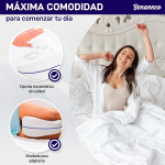 Almohada Viscoelástica para Piernas y Rodillas 25cm