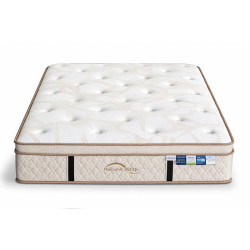Colchón Natural Sleep con Muelles Ensacados 5 Zonas, Látex y Visco Gel