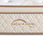 Colchón Natural Sleep con Muelles Ensacados 5 Zonas, Látex y Visco Gel