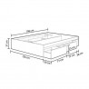 Cama con cajones 150x190
