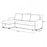 Chaiselongue cama reversible Paton 3 plazas