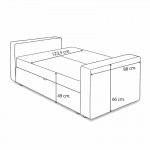 Sofá cama clic-clac Mod. Izan 2 plazas