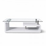 Mesa de centro tapa de cristal Mod. Eva