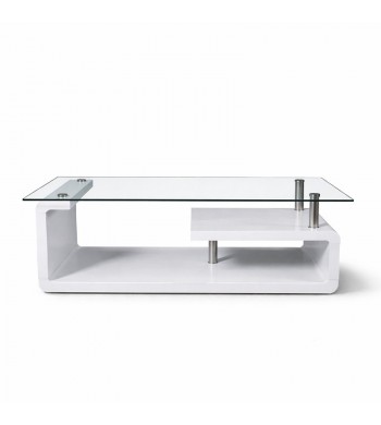 Mesa de centro tapa de cristal Mod. Eva
