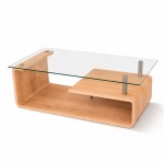 Mesa de centro tapa de cristal Mod. Eva