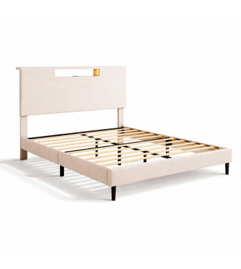 Cama con cabecero led Mod. 704