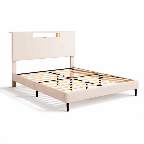 Cama con cabecero led Mod. 704