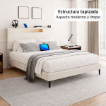 Cama con cabecero led Mod. 704
