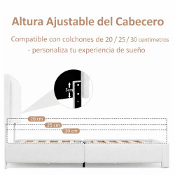 Cama con cabecero Mod. 801