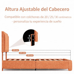 Cama con cabecero Mod. 801