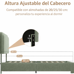 Cama con cabecero Mod. 801