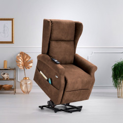 Sillón orejero de masajes levantapersonas Mod. Crown Confort