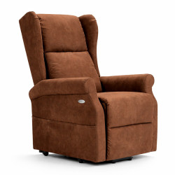 Sillón orejero de masajes levantapersonas Mod. Crown Confort