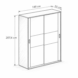Armario 2 puertas correderas Mod. Donald